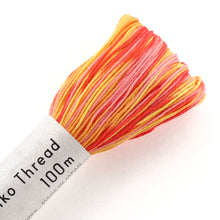 Load image into Gallery viewer, Olympus Sashiko Thread - 11 Variegated Colours (100m skein), Select Colour