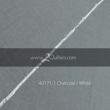 Load image into Gallery viewer, Artisan Cotton, Charcoal-White, per half-yard
