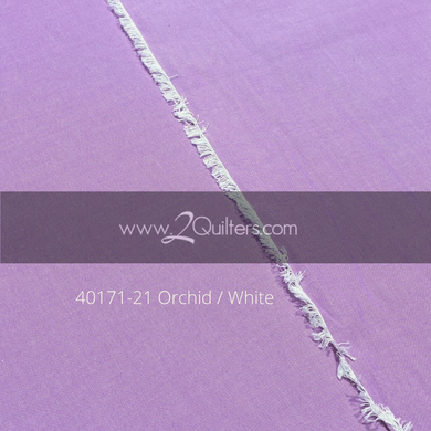 Artisan Cotton, Orchid-White, per half-yard