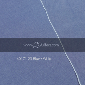 Artisan Cotton, Blue-White, per half-yard