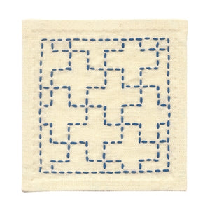 Olympus Japanese Sashiko Coasters Kit (set of 2) - Select Design