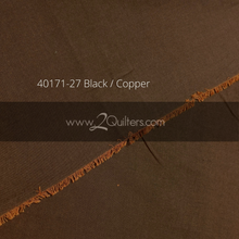 Load image into Gallery viewer, Artisan Cotton, Black-Copper, per half-yard