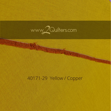 Load image into Gallery viewer, Artisan Cotton, Yellow-Copper, per half-yard