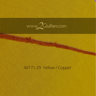 Artisan Cotton, Yellow-Copper, per half-yard