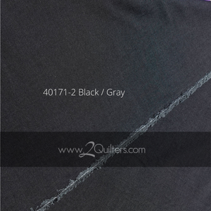 Artisan Cotton, Black-Grey, per half-yard