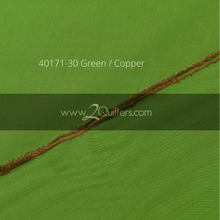 Load image into Gallery viewer, Artisan Cotton, Green-Copper, per half-yard