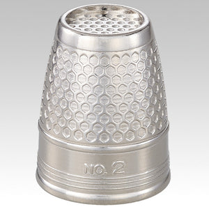 Clover Metal Thimble with Raised Rim, Select Size