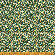Load image into Gallery viewer, Lucky Rabbit, Calico in Dark Teal by Heather Ross for Windham Fabrics, per half-yard