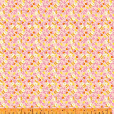 Lucky Rabbit, Calico in Pink by Heather Ross for Windham Fabrics, per half-yard