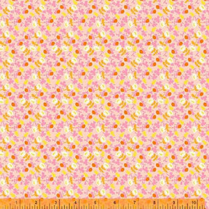 Lucky Rabbit, Calico in Pink by Heather Ross for Windham Fabrics, per half-yard