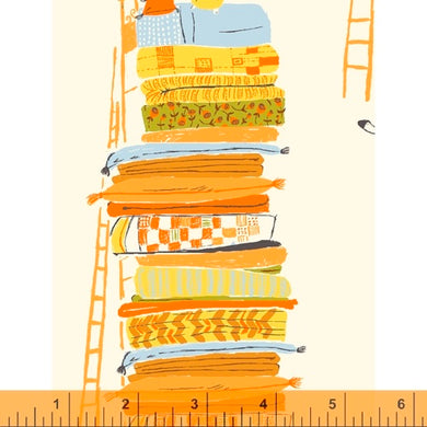 Heather Ross 20th Anniversary, Princess and the pea in Yellow, by Heather Ross