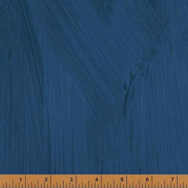 Colorwash by Carrie Bloomston, Textured Solid in Indigo, per half-yard