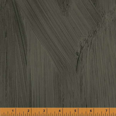 Colorwash by Carrie Bloomston, Textured Solid in Charcoal, per half-yard