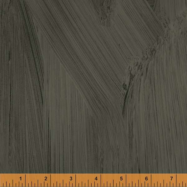 Colorwash by Carrie Bloomston, Textured Solid in Charcoal, per half-yard