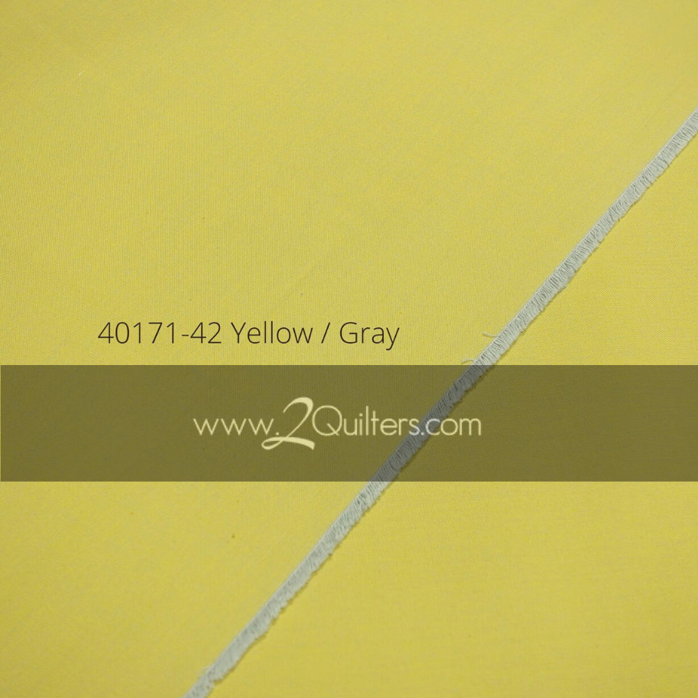 Artisan Cotton, Yellow-Grey, per half-yard