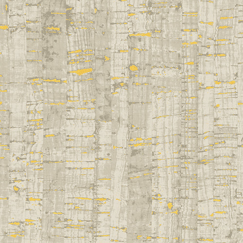 Uncorked Metallic, Khaki Metallic Cork Print, Windham Fabrics, per half yard
