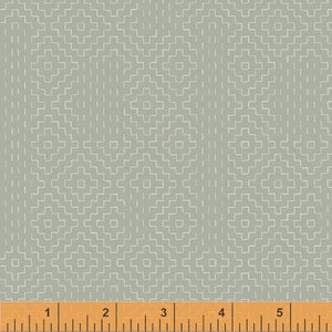 *Closeout Sale* Night Song, Kaki No Hana in Steel, per half-yard