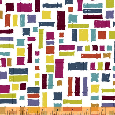 *Closeout Sale* Homeward, Brick Porch - Multi, per half-yard
