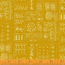 Load image into Gallery viewer, Mazy, Garden Plot in Pollen by Dylan Mierzwinski, per half-yard