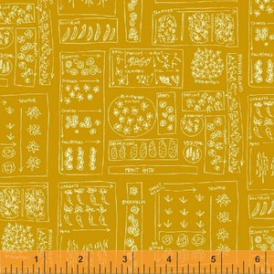 Mazy, Garden Plot in Pollen by Dylan Mierzwinski, per half-yard