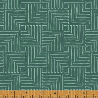 *Closeout Sale* Good Vibes Only, Echoes in Teal, Windham Fabrics, per half yard