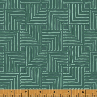 Good Vibes Only, Echoes in Teal, Windham Fabrics, per half yard