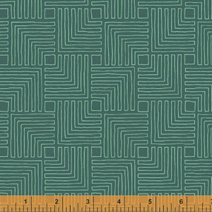 Good Vibes Only, Echoes in Teal, Windham Fabrics, per half yard