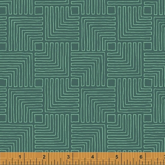 *Closeout Sale* Good Vibes Only, Echoes in Teal, Windham Fabrics, per half yard