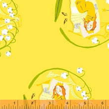 Load image into Gallery viewer, Far Far Away 2, Sleeping Beauty in Yellow, by Heather Ross for Windham Fabrics, per half-yard