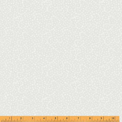 Crystal, Dainty Daisies in White on White by Whistler Studios for Windham Fabrics, per half-yard