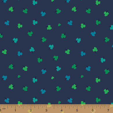 Solstice, Clover - Dark by Sally Kelly, per half-yard