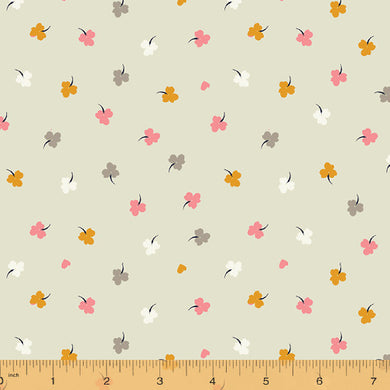Solstice, Clover - Sand by Sally Kelly, per half-yard