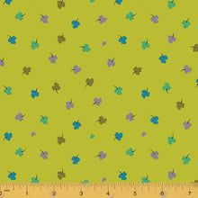 Load image into Gallery viewer, Solstice, Clover - Lime by Sally Kelly, per half-yard