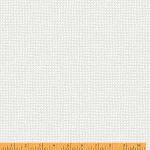 Crystal, Triangle Play in White on White by Whistler Studios for Windham Fabrics, per half-yard