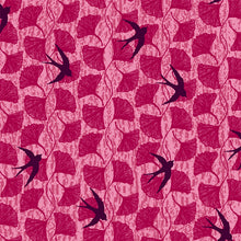 Load image into Gallery viewer, *Closeout Sale* Norma Rose, Songbirds in Pink by Natalie Barnes, per half-yard