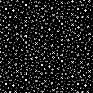*Closeout Sale* It's Elementary, Math in Mono, Windham Fabrics, per half yard