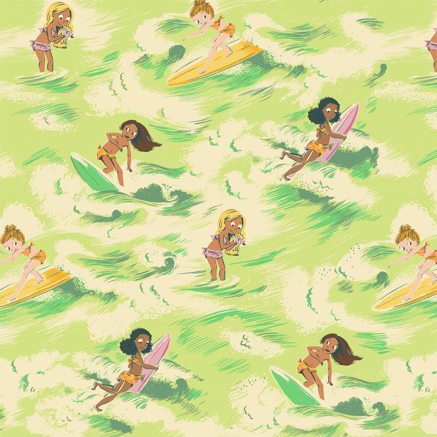 Malibu, Sayulita in Sea Breeze, Windham Fabrics, per half-yard