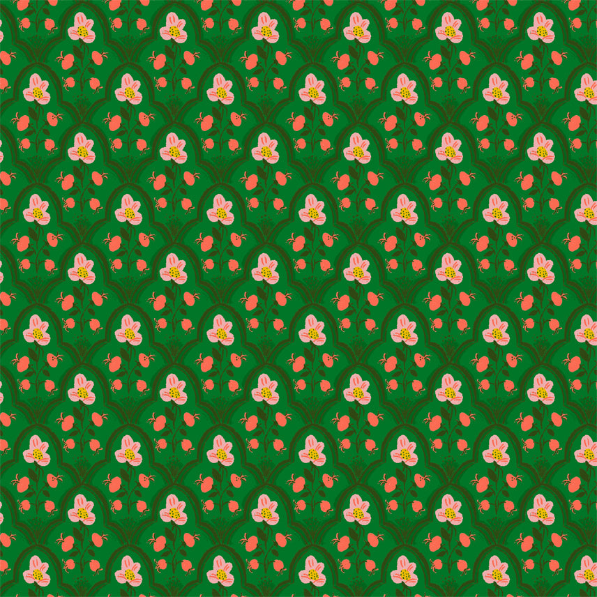 Malibu, Wood Block in Dark Green, Windham Fabrics, per half-yard