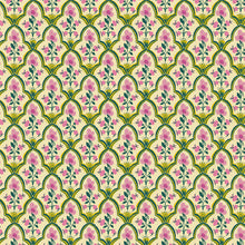 Load image into Gallery viewer, Malibu, Wood Block Lawn in Pink, Windham Fabrics, per half-yard
