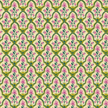 Load image into Gallery viewer, Malibu, Wood Block Lawn in Pink, Windham Fabrics, per half-yard