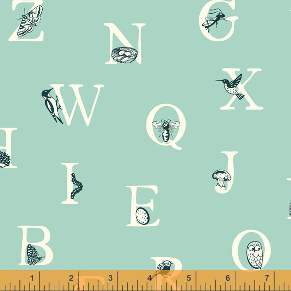 Summer School, Alphabet in Birds egg, per half-yard