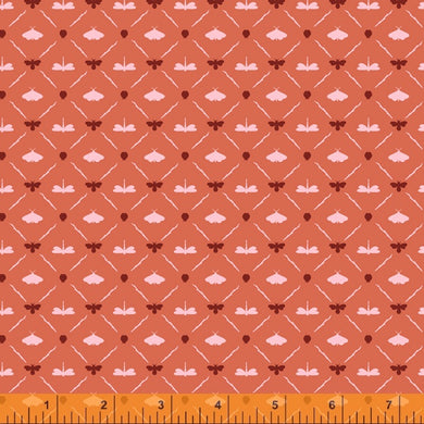 Summer School, Inside cover in Mango, per half-yard