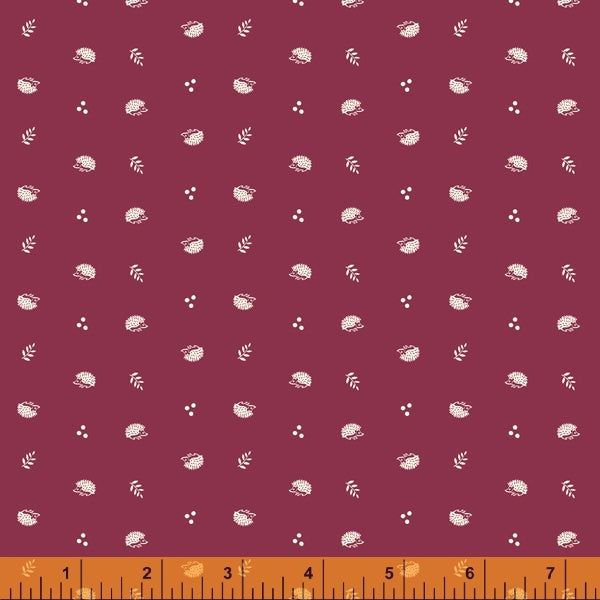 Summer School, Hedgehog in Redbud, per half-yard
