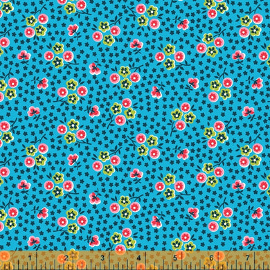 Five and Ten by Denyse Schmidt, Pop Posey in Blue, per half-yard