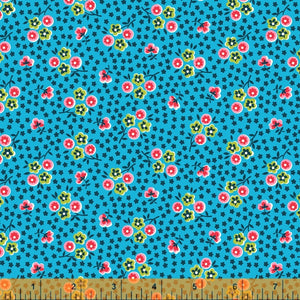 Five and Ten by Denyse Schmidt, Pop Posey in Blue, per half-yard