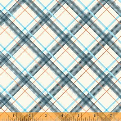 Five and Ten by Denyse Schmidt, Wafer Plaid in Light Blue, per half-yard