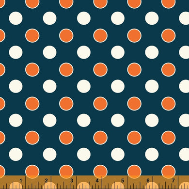 Five and Ten by Denyse Schmidt, Dots in Navy, per half-yard