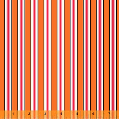 Five and Ten by Denyse Schmidt, Candy Stripe in Orange, per half-yard