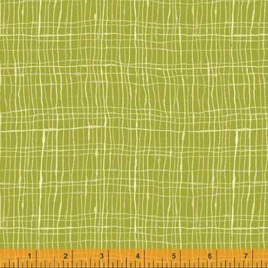 Read, Cross hatch in Chartreuse, per half-yard