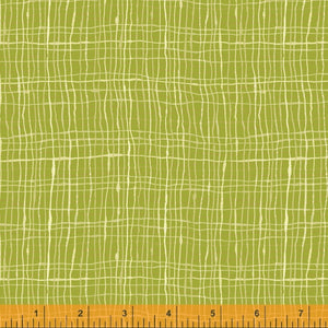 Read, Cross hatch in Chartreuse, per half-yard